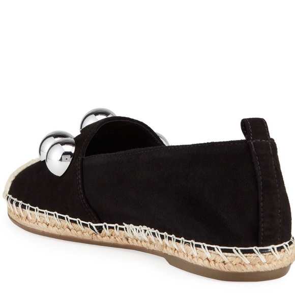 SCHUTZ Pilla Mega Studded Suede Espadrilles 6.5 - Picture 3 of 11